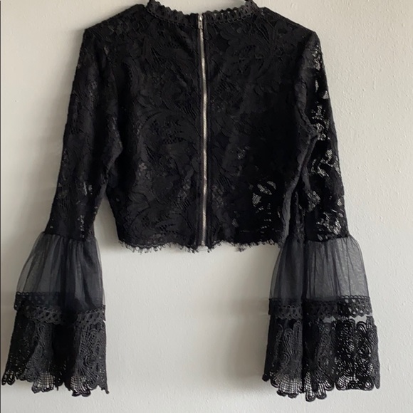 Revamped Lace Crop Top - Picture 2 of 2